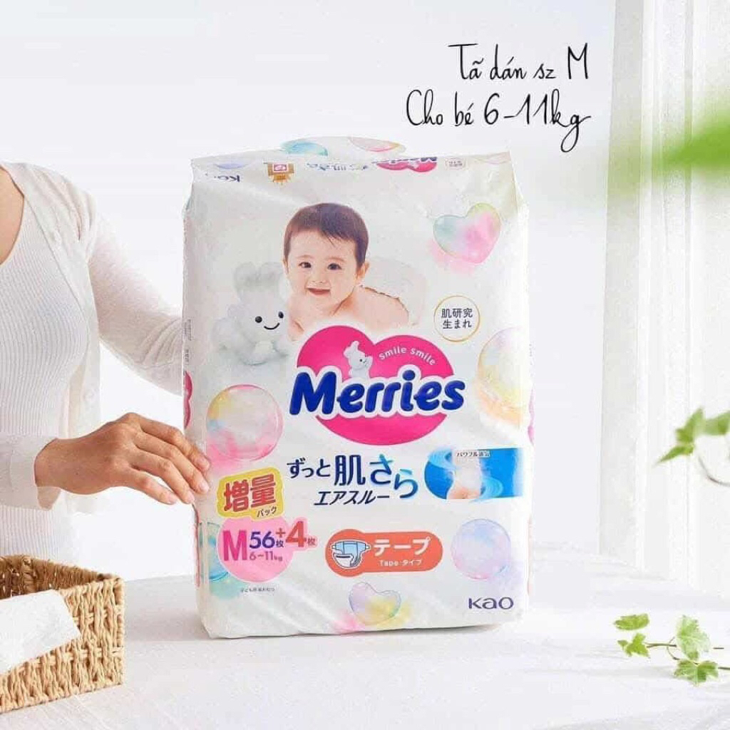 Bỉm dán Merries nội địa M56