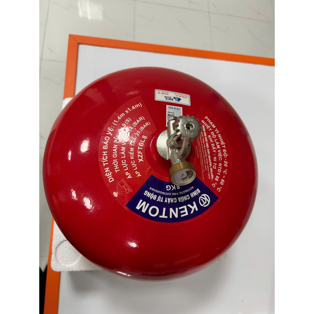Bình chữa cháy tự động dạng bột 8kg