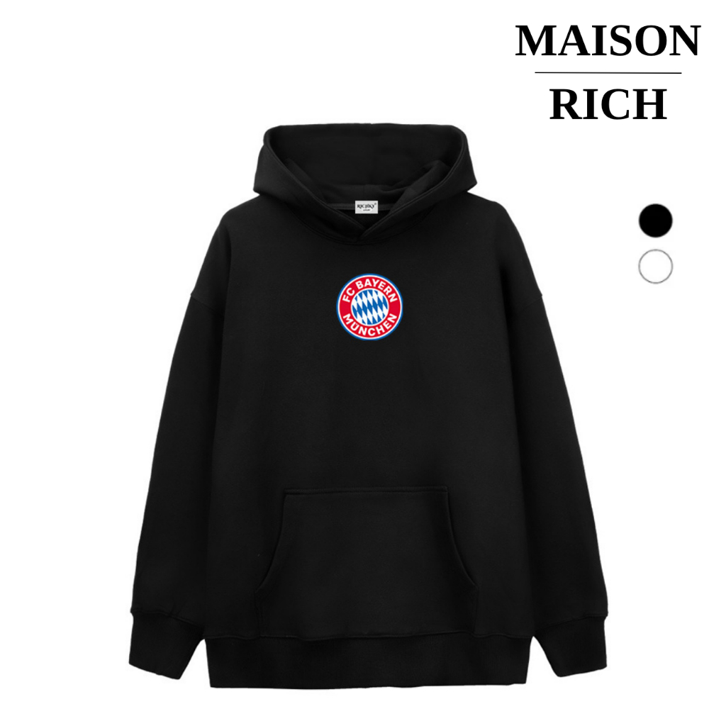 Áo Hoodie Maison Rich Premium Nỉ Logo Mid Câu Lạc Bộ Bóng Đá Fc Bayern Munich Bundesliga