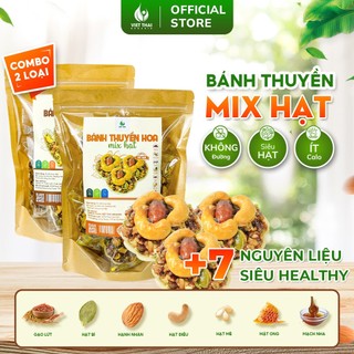   ĐẶC BIỆT  Bánh Thuyền Mix Siêu Hạt - Thanh Năng Lượng Dinh Dưỡng Ít Calo Không Đường Việt Thái 