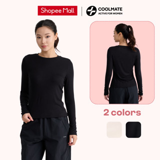  Áo giữ nhiệt Nữ Ex-Warm cổ thấp áo thu đông giữ ấm tốt mềm mại - Coolmate Active For Women 