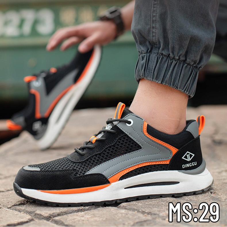 Giày bảo hộ siêu nhẹ HUTA chống đinh, chống dập ngón, chống trơn trượt, thoáng khí, hàng cao cấp MS29