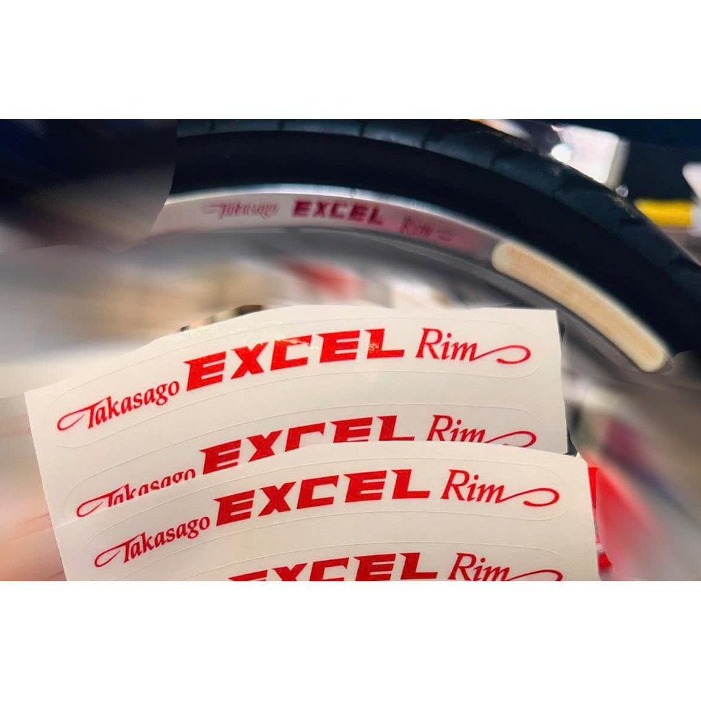 Bộ 4 tem dán viền mâm excel và 4 tem warning