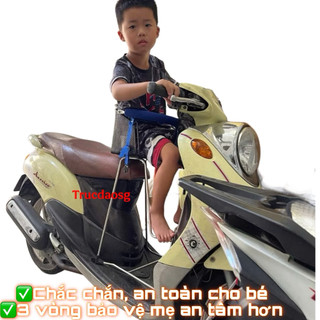 Ghế Đi Xe máy cho bé Lưới vòng (Ga Sắt lưới) - An Toàn, Chắc chắn, Dùng Cho Bé trên 12 kí