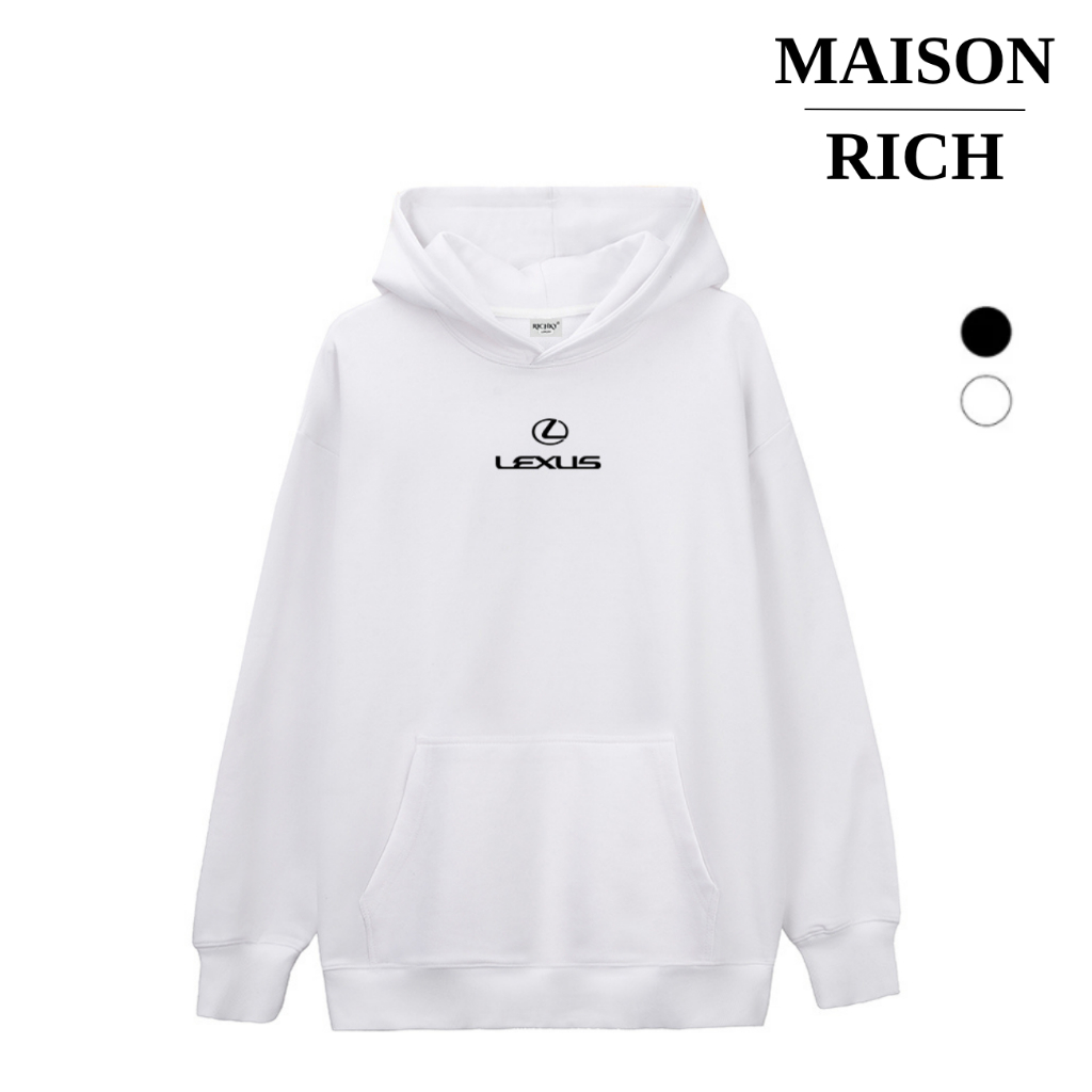 Áo Hoodie Maison Rich Premium Nỉ Logo Mid Lexus Luxury Car