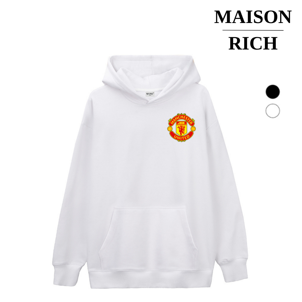 Áo Hoodie Maison Rich Premium Nỉ Logo Left Câu Lạc Bộ Bóng Đá Manchester United Fc