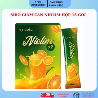 Siro Giảm Cân NIOLIM X2 Mẫu Mới giảm cân nhanh an toàn, giảm mỡ bụng hiệu quả hộp 15 ngày