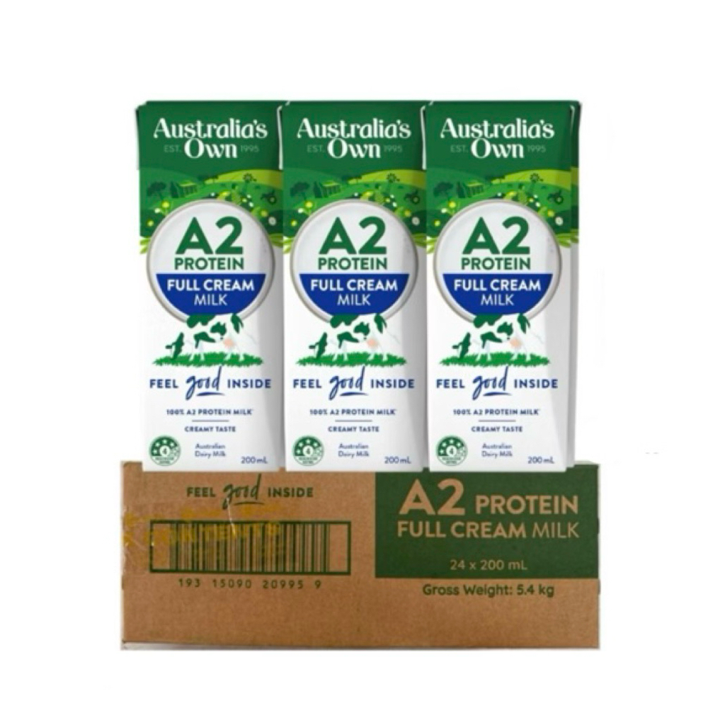 Thùng 24 Hộp Sữa Tươi Tiệt Trùng Australia's Own A2 200ml