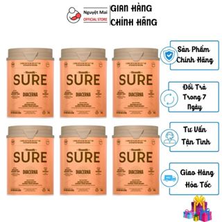  Combo 6 hộp Sữa bột Vinamilk Sure Diecerna tiểu đường - hộp 900g 