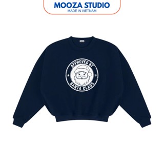  Áo Sweater Mooza Noel Form Rộng   Nỉ Lông Cáo Dày Dặn Unisex Nam Nữ  santa 