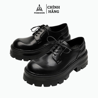 Giày Chunky Derby Nam Poseidon Đế Cao 7cm, Hạ Tầng Vững Chắc, Tôn Dáng Tối Đa
