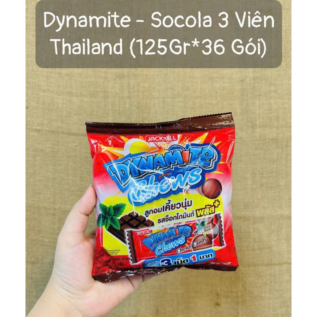 (KTT) Kẹo DYNAMITE CHEWS 125gr /gói /// Kẹo DYNAMITE CHOCO MINT 150gr/ gói- SX Thái Lan