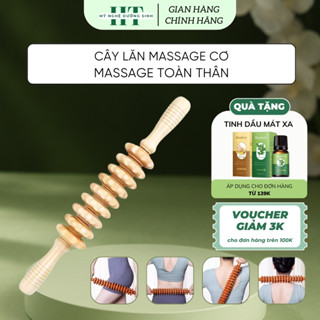 Cây Lăn Massage Cơ Bằng Gỗ Tự Nhiên Nhiều Răng – Dụng Cụ Massage Toàn Thân Mỹ Nghệ Dưỡng Sinh H