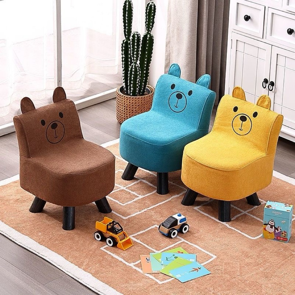 Ghế Ngồi Cho Bé Có Tựa Lưng Chống Ngã – Ghế Gỗ Thấp Cho Trẻ Em, Ghế Bé Tập Ăn Tập Ngồi An Toàn Dễ Th