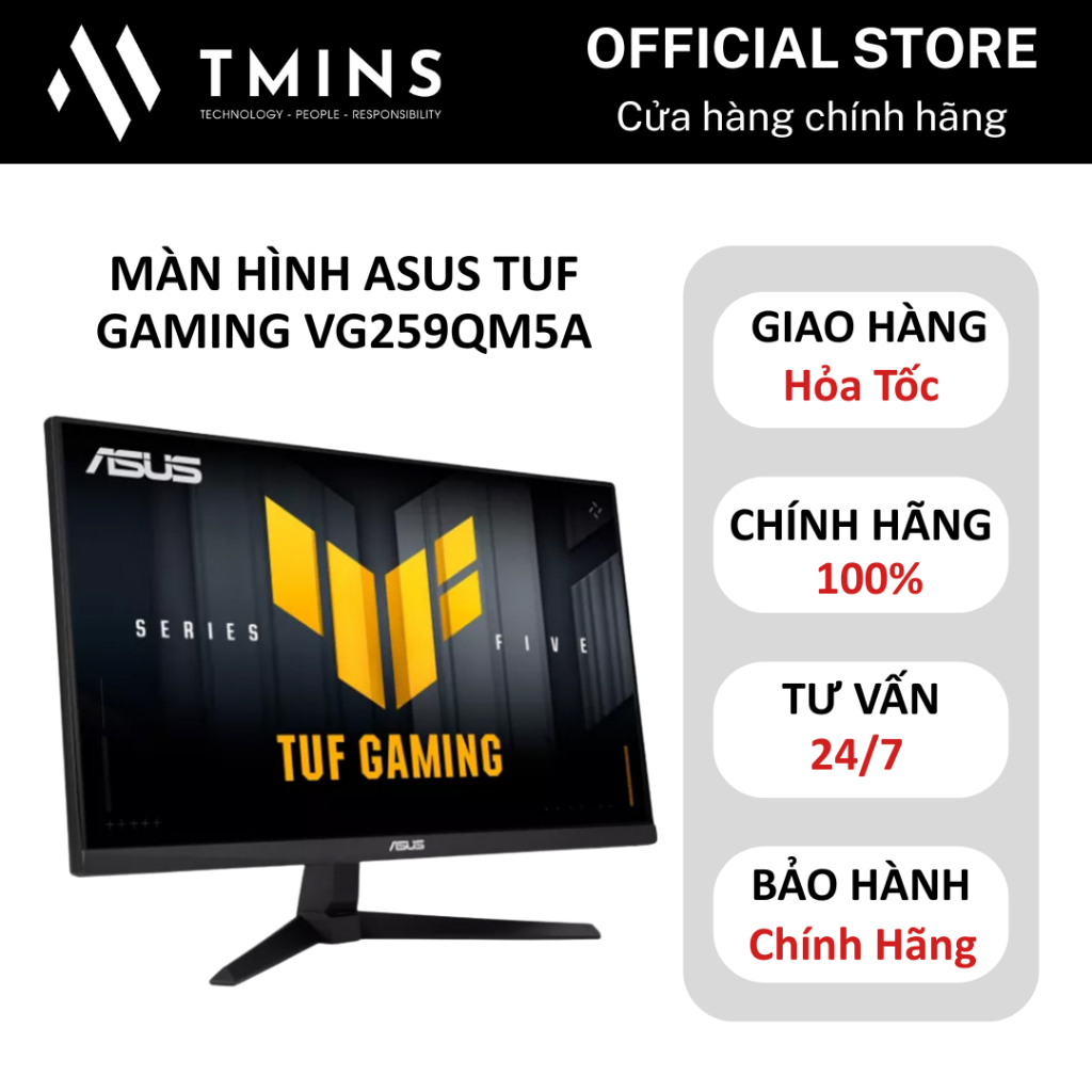 Màn hình phẳng Asus TUF Gaming VG259QM5A/ VG249QE5A (25inch - FullHD - IPS - 240Hz - 0.3ms) - Hàng c