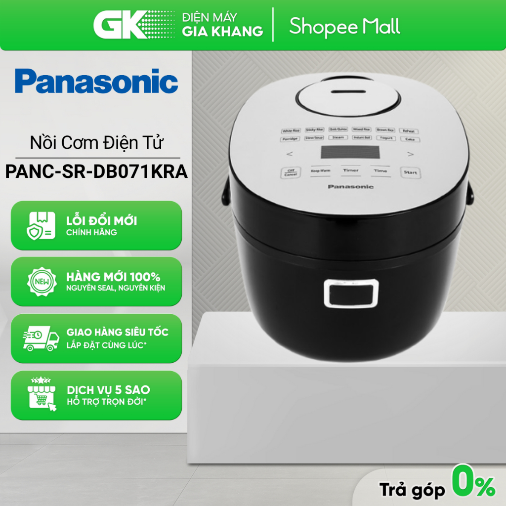 Nồi Cơm Điện Tử PANASONIC 0.7L PANC-SR-DB071KRA [Toàn Quốc]