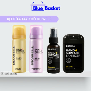  Set 2 Chai Nước Xịt Diệt Khuẩn 50mlx2 Cho Tay Và Bề Mặt Dr Well Giúp Tiêu Diệt 99.9% Vi Khuẩn Và Nấm Hiệu Quả 