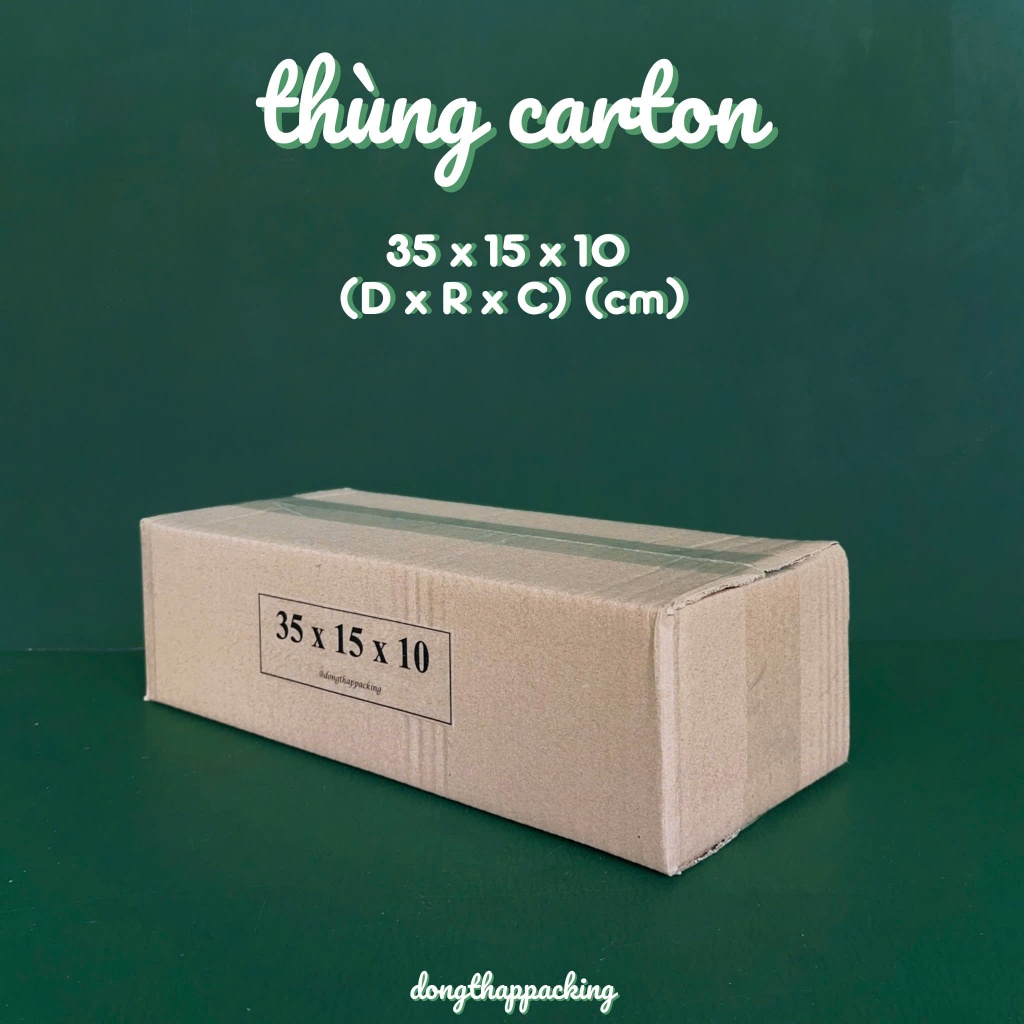 COMBO 50 HỘP CARTON 35x15x10 cm