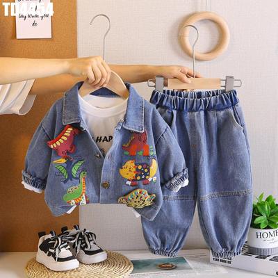 Set Thu Đông Áo Quần Kèm Áo Khoác Bomber Gấu Cho Bé Trai 1 - 5 Tuổi MINTSCLOSET Quảng Châu - TD4317