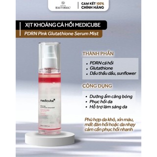 Xịt khoáng serum PDRN cá hồi dưỡng căng bóng sáng da MEDICUBE PDRN PINK GLUTATHIONE SERUM MIST 