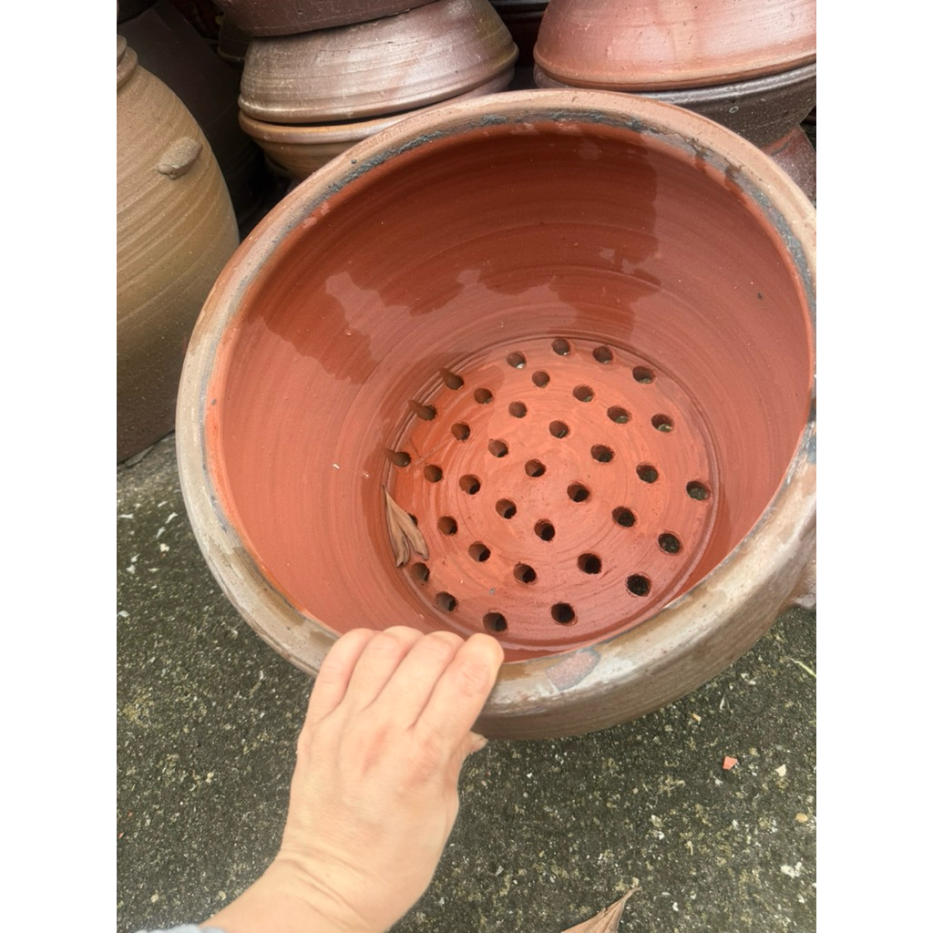 chõ đồ xôi,lu đồ xôi bằng đất nung 4kg gạo