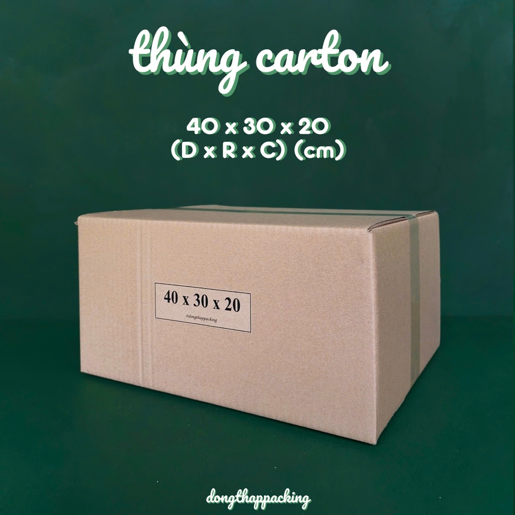 COMBO 25 HỘP CARTON 40x30x20 cm