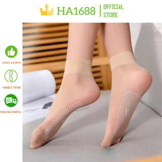 10 đôi Tất da chân tất giấy mỏng dai,siêu mềm mại, Tất da nhiều mẫu chống nắng,chống trơn, giữ ấm chân loại đẹp HA1688.