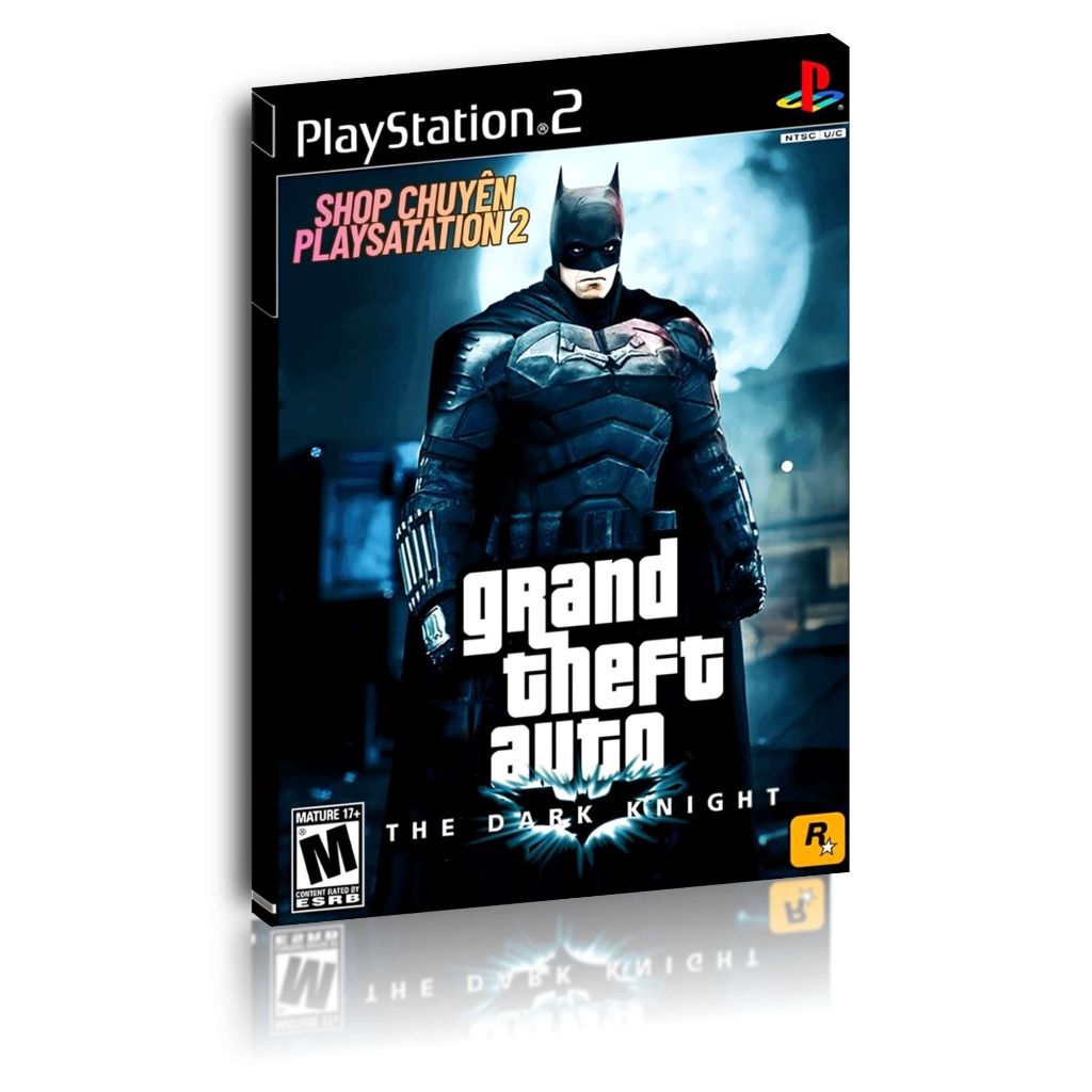 Đĩa game GTA Batman Remake Mod v1.5 (game thế giới mở) cho PS2