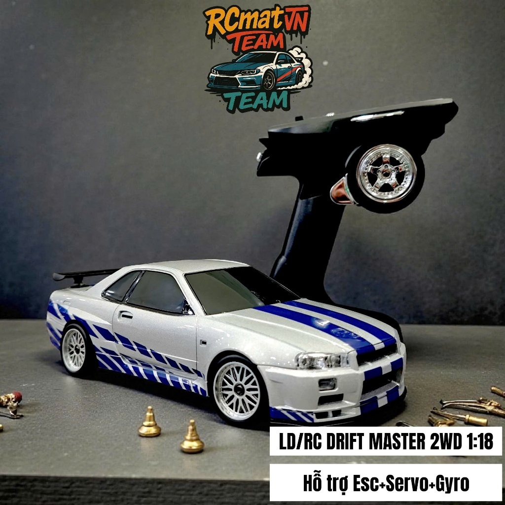 Xe điều khiển 2.4G Drift Japan Legend LD1899 NSX RX7 AE86 1:18 RWD có Gyro, xe drift chuyên nghiệp p