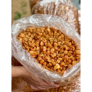  1KG Tóp Mỡ Vị Mắm Tỏi 8 Da 2 Mỡ Date 45 Ngày   Bịch 1Kg   