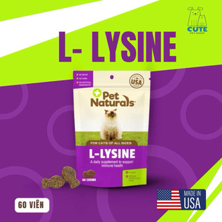(Combo 2v)Pet Naturals L-LYSINE – Viên bổ sung miễn dịch cho mèo