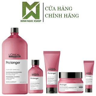  Bộ sản phẩm Dầu gội xả Dầu hấp kem dưỡng giảm đứt gãy trẻ ngọn L'Oréal - Loreal Pro Longer 