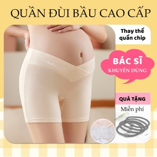 Quần đùi bầu Laamom cao cấp có đáy kháng khuẩn, cạp chéo chất cotton co dãn, thấm hút mồ hôi tốt QD4