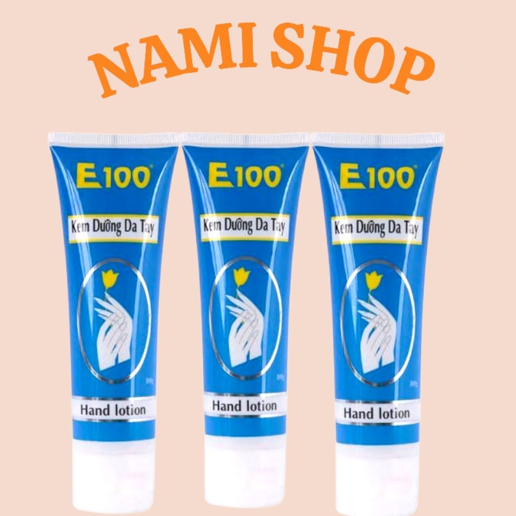 kem dưỡng da tay E100 80g chính hãng giúp dưỡng ẩm bảo vệ da tay .