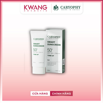 Kem Chống Nắng Ngừa Mụn, Cấp Ẩm, Dưỡng Sáng, Nâng Tone Caryophy Smart Sunscreen Tone Up 50ml
