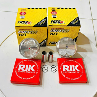 Piston bạc 54 Fasstek trái nén đi lòng kiếng cho xe Wave - Dream