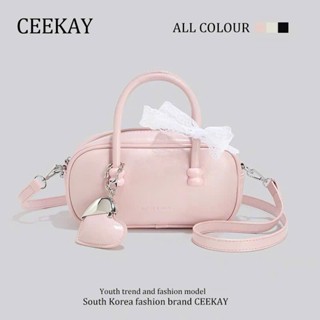  Túi Xách CeeKay Chính Hãng - Túi Đeo Chéo Da Trơn Phối Charm Trái Tim Nhẹ Nhàng Phong Cách Tiểu Thư Sang Chảnh 