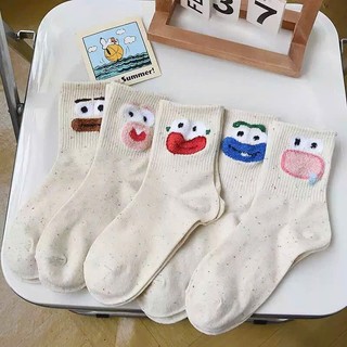 [Peinn] Tất Vớ Cổ Cao Họa Tiết Biểu Cảm Màu Tiêu Mẫu Mới SIêu Hot Phong Cách Hàn BC [ J203 ] TTD75