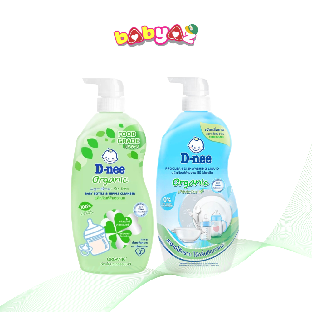 Nước Rửa Bình Sữa Dnee Organic Chai 600ml Thái Lan Nước Rửa Bình Sữa Núm Vú Trái Cây