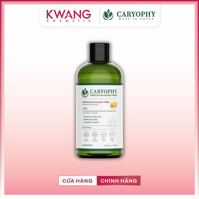 Toner Nước Cân Bằng Da CARYOPHY Portulaca Toner 300ml cho da dầu mụn Hàn Quốc