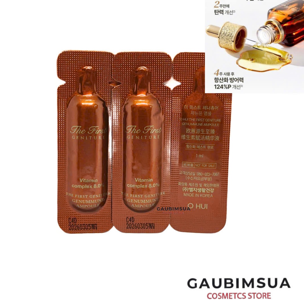 30 hoặc 50 Gói Ohui The First Vitamin Complex 8.0% Tinh Chất dưỡng sáng da