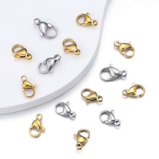 [Thép Titan Không Gỉ] Set 10 cái Khóa càng cua bằng thép không gỉ 9-15mm, nối vòng tay/dây chuyền bằng thép titan