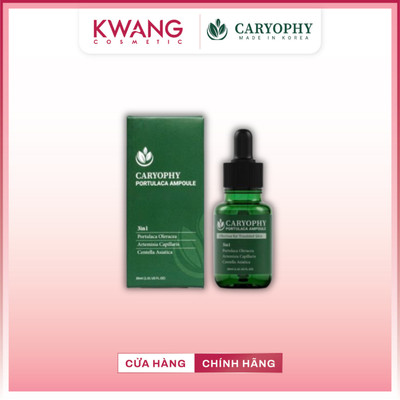 Serum Caryophy Giảm Mụn Mờ Thâm Se Khít Lỗ Chân Lông Portulaca Ampoule 30ml Hàn Quốc