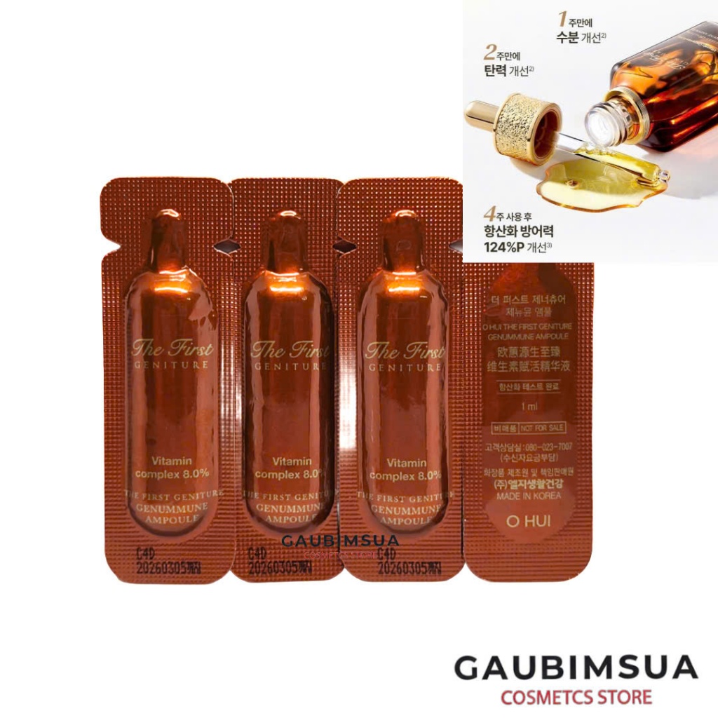 10 Gói Tinh Chất Vitamin C dưỡng sáng da Ohui The First Vitamin Complex 8.0%