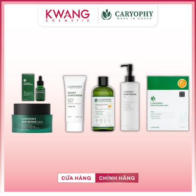 COMBO chăm sóc phục hồi da mụn Kem Dưỡng Toner Serum Mặt nạ CARYOPHY Portulaca Hàn Quốc