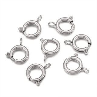 [Thép Titan Không Gỉ] Set 10 cái Khoá tròn khoen hở làm vòng tay vòng cổ trang sức phụ kiện handmade