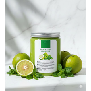  Tẩy tế bào chết da đầu hỗ trợ giảm gàu giảm ngứa Bạc Hà gừng  Bưởi non bạc hà Tẩy tế bào chết tóc detox da đầu 