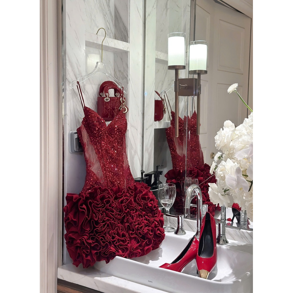 𝐍𝐄𝐖 𝐀𝐑𝐑𝐈𝐕𝐀𝐋 ✨ CAM KẾT CHUẨN HÌNH (𝐎𝐑𝐀𝐍𝐆𝐄 𝐒𝐓𝐔𝐃𝐈𝐎𝐒 ) - Sasa Dress V2 - Đầm Thiết Kế Cúp Ngực Kim Sa Tù