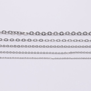 [Thép Titan Không Gỉ] Dây chuyền Chữ O xích dây nhỏ 1.2/2.2/3.2mmdiy phụ kiện làm trang sức handmade