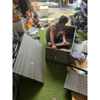 ghế sofa mây nhựa thanh lý